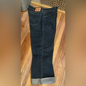 Levi’s Denim Cropped/Capri Jeans, Adjustable Length, Women’s Size 29